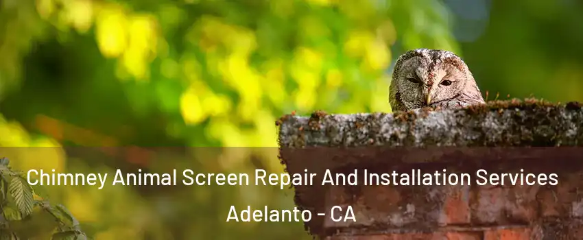  Chimney Animal Screen Repair And Installation Services Adelanto - CA