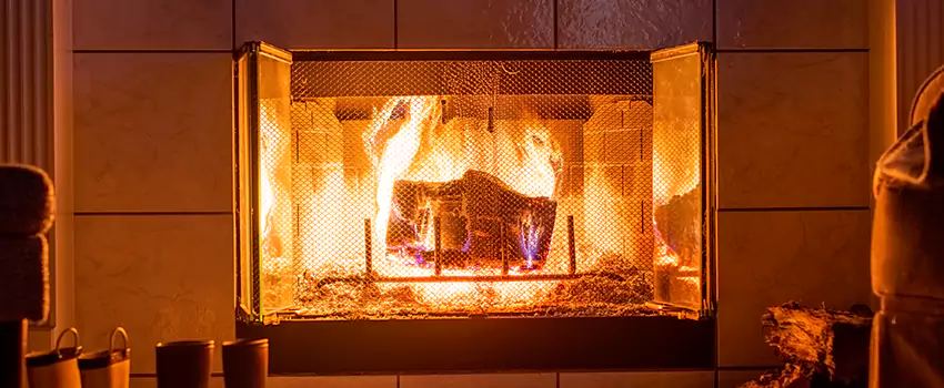 Mendota Hearth Landscape Fireplace Installation in Adelanto, California