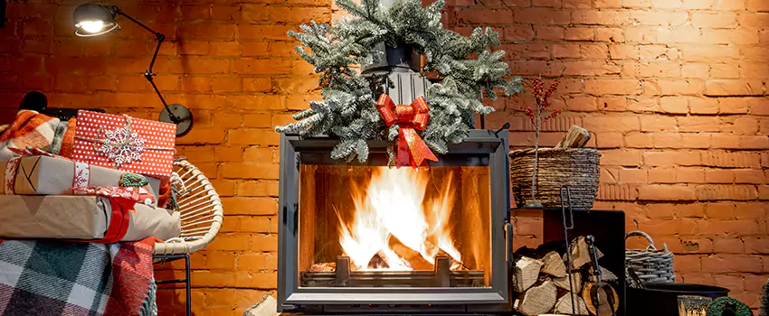 Travis Industries Linear Gas Fireplace Installation in Adelanto, California